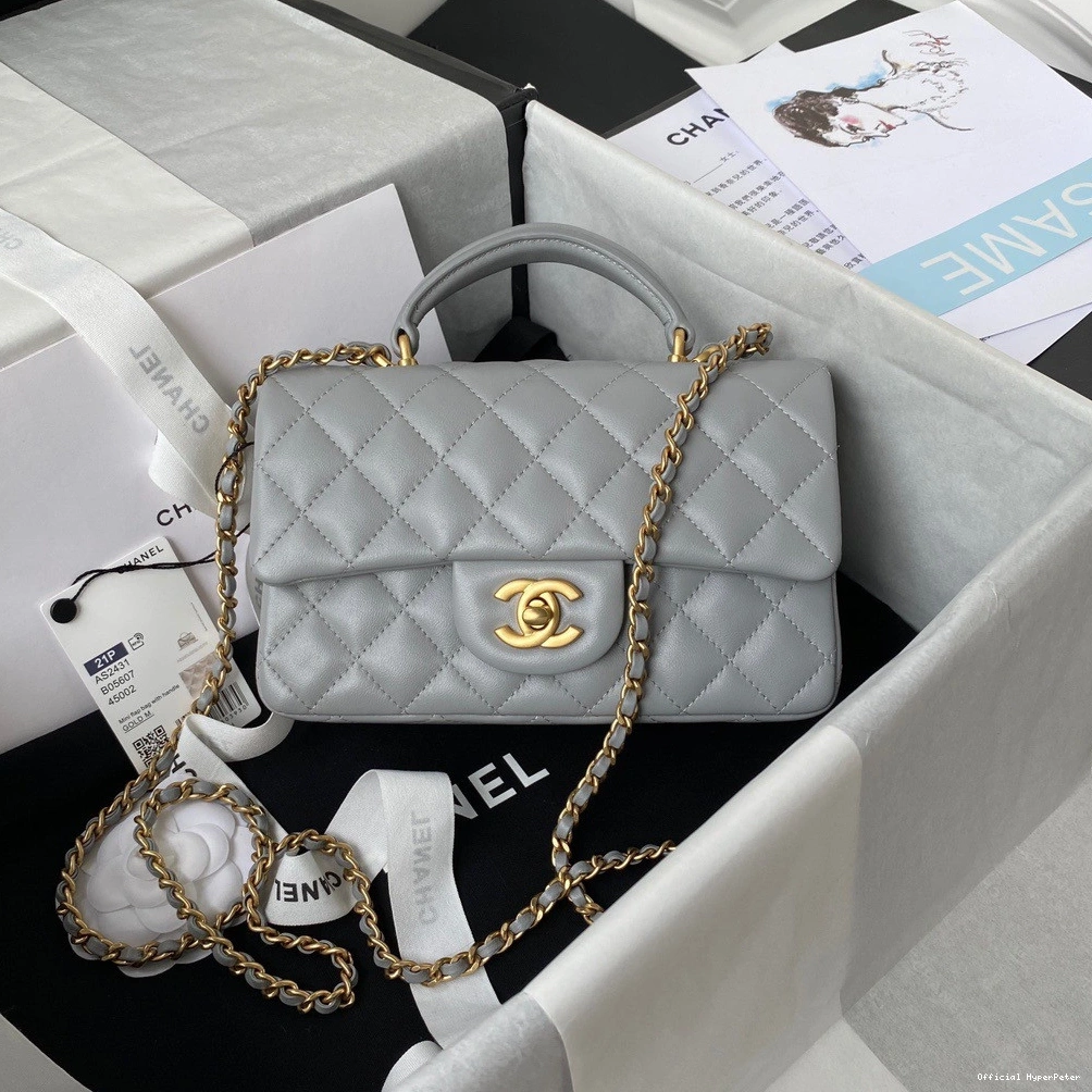 Hyper Peter MINI TOP HANDLE CHANEL WITH FLAP BAG 0802